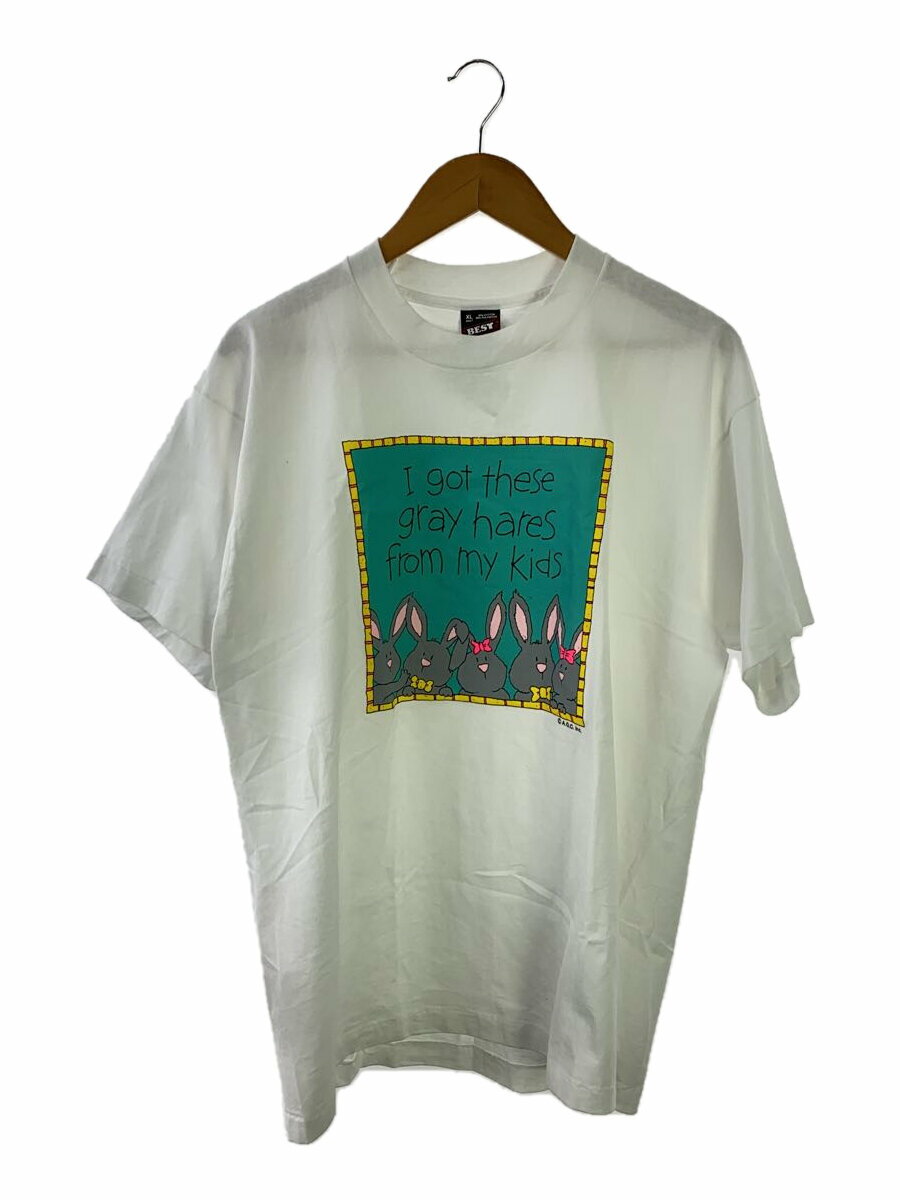 Tシャツ/XL/コットン/WHT//