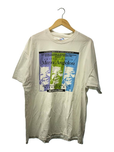 【中古】Hanes◆Tシャツ/2L/コットン/90S/Maya Angelou【メンズウェア】 【中古】Hanes◆Tシャツ/2L/コットン/90S/Maya Angelou【メンズウェア】