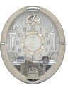 【中古】SEIKO◆時計/電波時計/WHT【インテリア小物・日用雑貨】