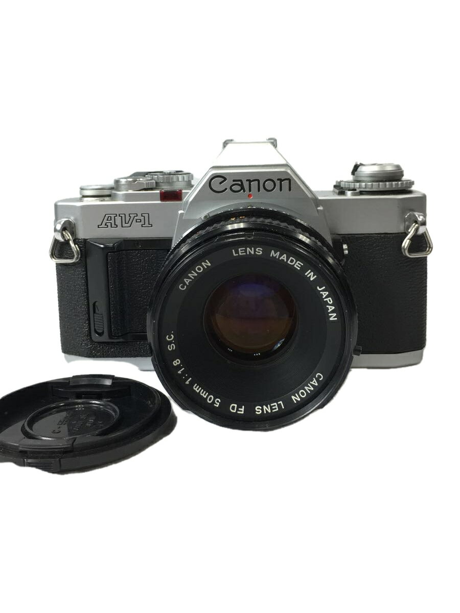 【中古】CANON◆キャノン AV-1 + FD 50mm f1.8 フィルム一眼レフ レンズセット【カメラ】