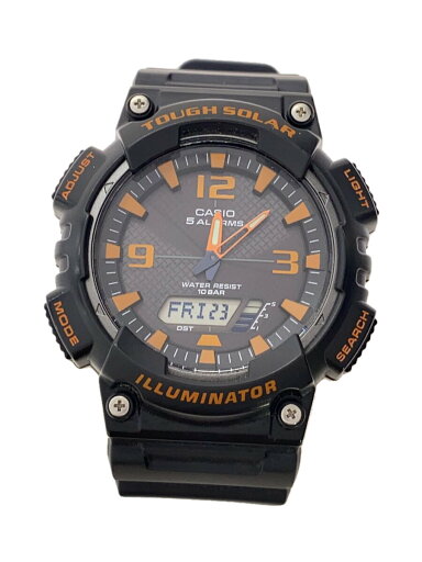 【中古】CASIO◆ソーラー腕時計_その他/デジアナ/ラバー/BLK/BLK【服飾雑貨他】 【中古】CASIO◆ソーラー腕時計_その他/デジアナ/ラバー/BLK/BLK【服飾雑貨他】