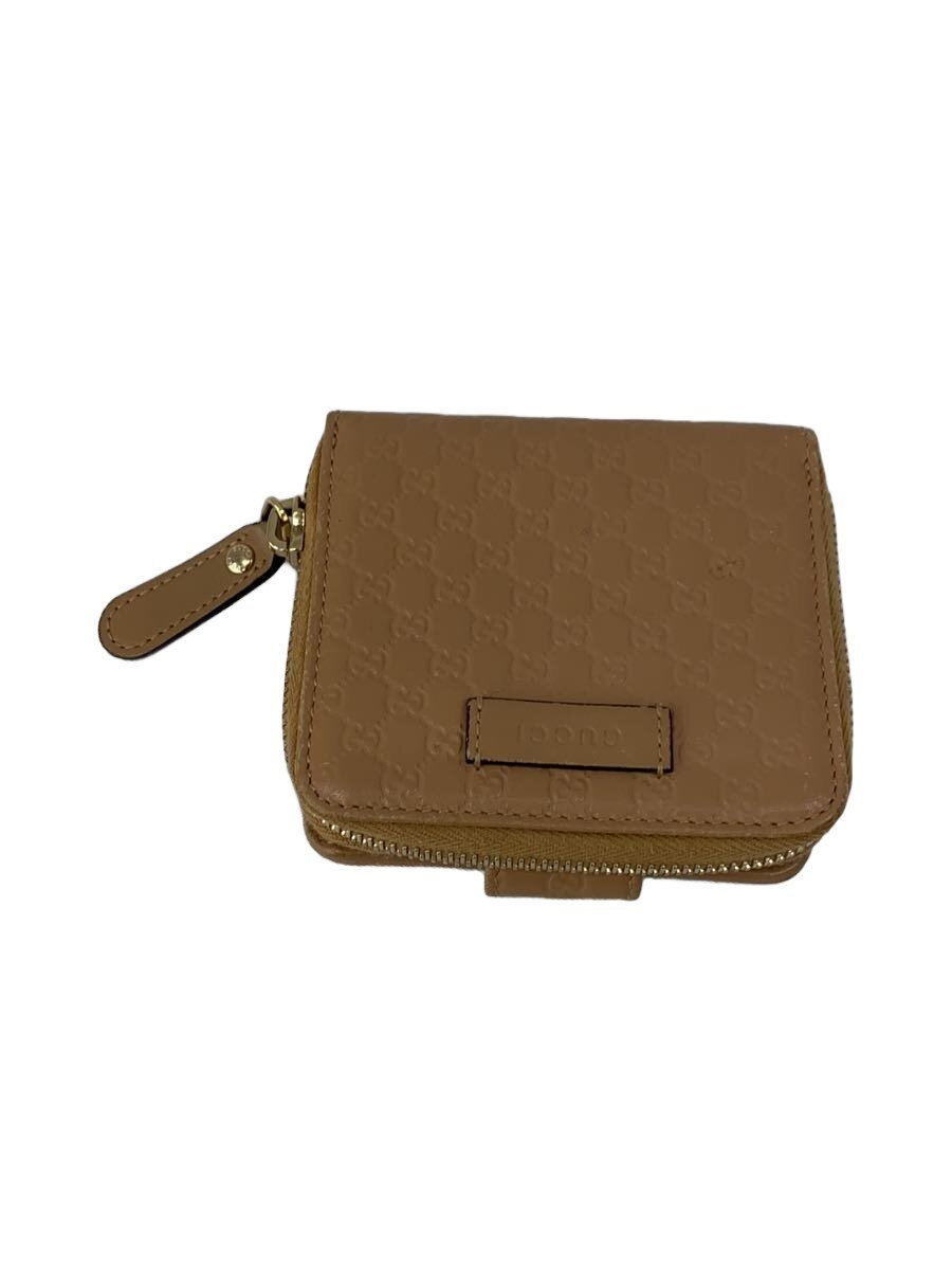 【中古】GUCCI◆財布/レザー/BEG/モノ�