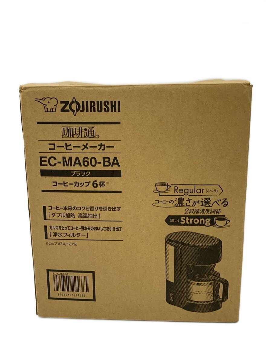 【ブランド】ZOJIRUSHI 【ブランドカナ】ゾウジルシ 【型番】 【程度】B 【サイズ】 【メインカラー】 【素材・生地】 【キーワード】　　　/ 2026/09/12 セカンドストリート高針原店【2938】【中古】ZOJIRUSHI◆コーヒーメーカー 珈琲通 EC-MA60//【家電・ビジュアル・オーディオ】 ブランド ZOJIRUSHI 型番 カラー 柄 素材・生地 >色・素材について サイズ >サイズ表示について 実寸（cm） 【コーヒーメーカー】 幅：27 / 高さ：31 / 奥行：19.5 【その他】 その他サイズ：/ 商品は　セカンドストリート高針原店の店頭にて販売しております。商品に関するお問合わせは、お電話(TEL:052-709-2705)にて、問合わせ番号：2320676935818をお伝えください。 配送方法やお支払い方法に関するお問い合わせは、サポートセンターまでご連絡をお願いします。 ※お電話の対応は営業時間内のみとなります。お問い合わせフォームでお問い合わせの際はご注文番号をご記入下さい この商品に関する出品店舗からのコメント 未使用品/使用感が見られない新古品・それに準ずる状態のお品物です。実店舗でも販売しておりますので、商品欠品の場合もございます。また、画像で判別し辛い着用感・汚れなどある場合も御座いますので、ご不明な点が御座いましたらお気軽に下記連絡先までお問合せ下さいませ。