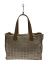 【中古】CHANEL◆ショルダーバッグ/コットン/BEG//【バッグ】