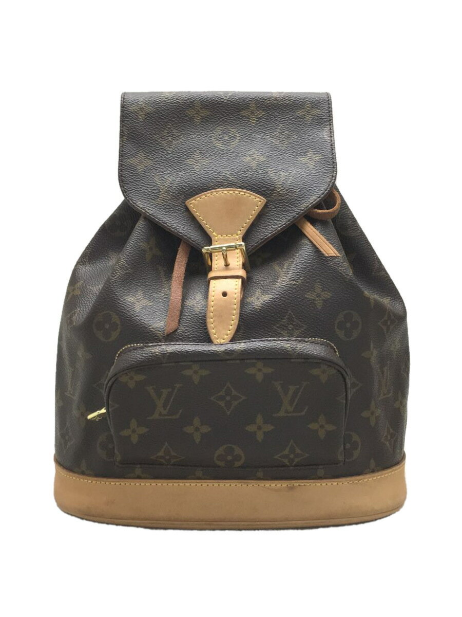 【中古】LOUIS VUITTON◆LOUIS VUITTON ルイヴィトン モンスリMM/BRW/モノグラム/M51136【バッグ】