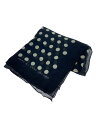 【中古】MARC JACOBS◆ストール/カシミア/BLK/ドット/レディース//【服飾雑貨他】
