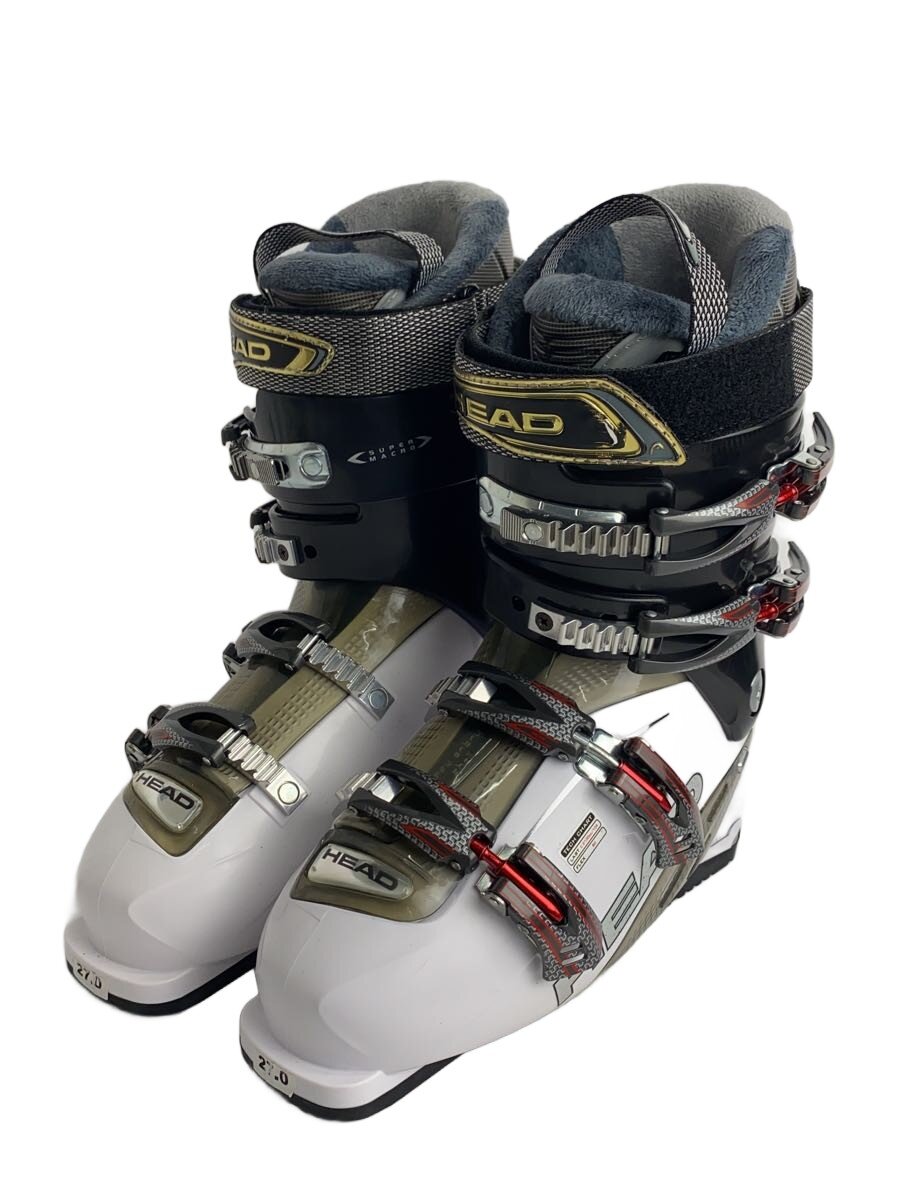 Rakuten - 【中古】HEAD◆スキーブーツ/27cm/WHT/c2100cc/104/flex80/EGE+ 8.5【スポーツ】