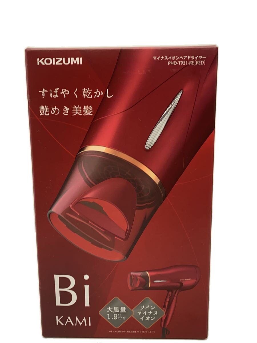 【ブランド】KOIZUMI 【ブランドカナ】コイズミ 【型番】 【程度】B 【サイズ】 【メインカラー】 【素材・生地】 【キーワード】　　　/ 2026/09/15 セカンドストリート高針原店【2938】【中古】KOIZUMI◆ドライヤー・ヘアアイロン/PHD-T931/ ブランド KOIZUMI 型番 カラー 柄 素材・生地 >色・素材について サイズ >サイズ表示について 実寸（cm） 【生活家電その他】 幅：14.5 / 高さ：24.5 / 奥行：10.5 【その他】 その他サイズ：/ 商品は　セカンドストリート高針原店の店頭にて販売しております。商品に関するお問合わせは、お電話(TEL:052-709-2705)にて、問合わせ番号：2320676935849をお伝えください。 配送方法やお支払い方法に関するお問い合わせは、サポートセンターまでご連絡をお願いします。 ※お電話の対応は営業時間内のみとなります。お問い合わせフォームでお問い合わせの際はご注文番号をご記入下さい この商品に関する出品店舗からのコメント 使用感が見られない新古品・それに準ずる状態のお品物です。実店舗でも販売しておりますので、商品欠品の場合もございます。また、画像で判別しにくい着用感・汚れなどある場合も御座いますので、ご不明な点がございましたらお気軽に下記連絡先までお問合せ下さいませ。