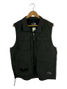 【中古】THE NORTH FACE◆UTILITY VEST_ユーティリティーベスト/L/ナイロン/GRY//【メンズウェア】