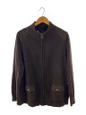 【中古】CHAPS RALPH LAUREN◆カーディガン(厚手)/XXL/コットン/BRW/無地【メンズウェア】