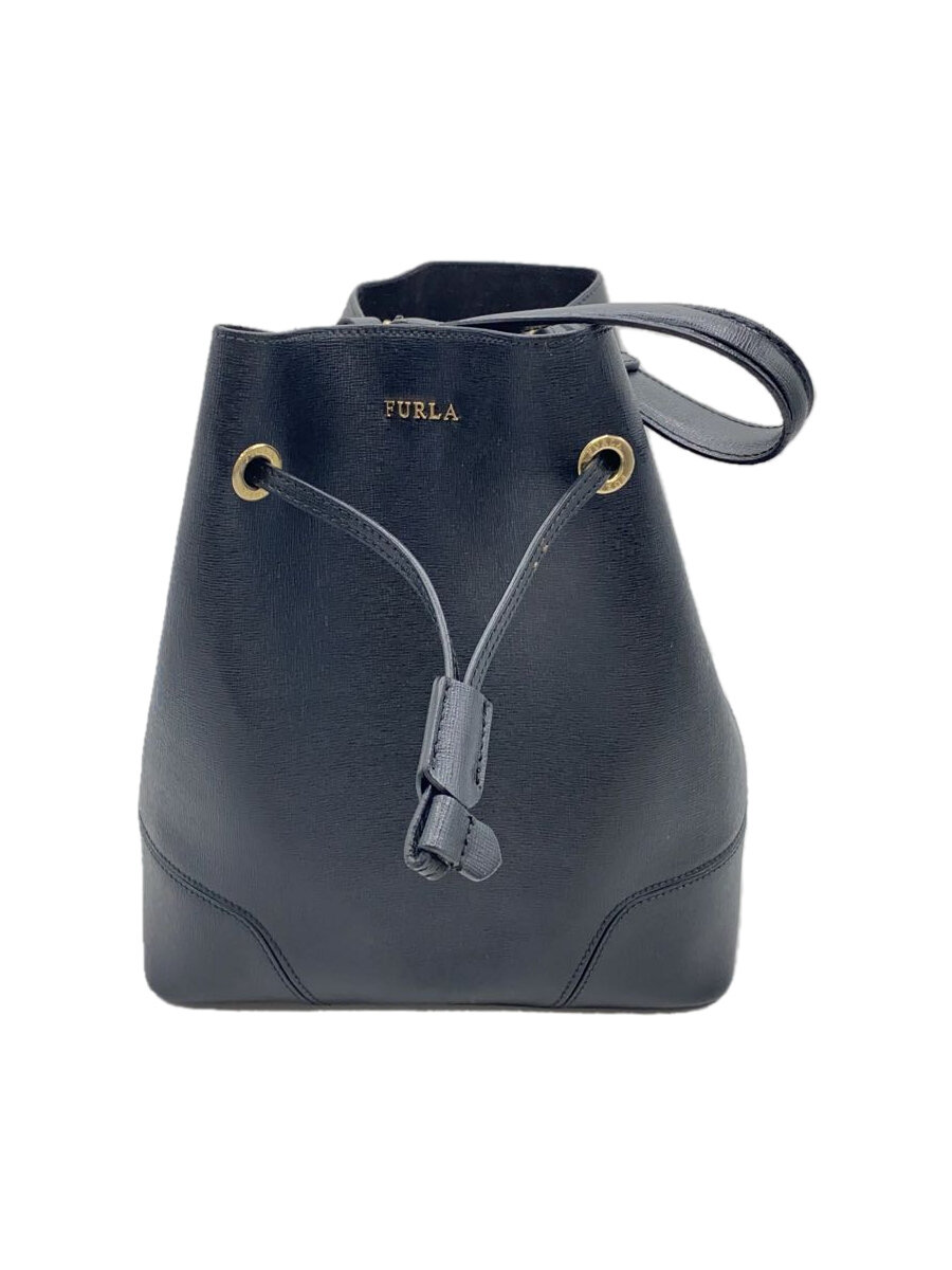 値下げ不可 FURLA ドローストリングバッグ STACY Mサイズ ブラック 値下げ】FRULA ステイシー 値下げ不可 FURLA ドローストリング