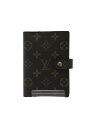 【中古】LOUIS VUITTON◆アジェンダPM/モノグラム/手帳カバー[仕入]/キャンバス/BRW/総柄/レディース/R2000【服飾雑貨他】