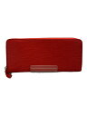 【中古】LOUIS VUITTON◆ポルト・フォイユ・クレマンス_エピ_RED/レッド/レディース/M60913/ルイヴィトン【服飾雑貨他】