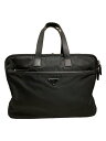 【中古】PRADA◆ブリーフケース/ナイロン/BLK【バッグ】