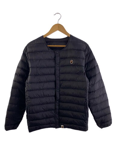 【中古】A BATHING APE◆ダウンジャケット/L/ポリエステル/BLK/無地【メンズウェア】 【中古】A BATHING APE◆ダウンジャケット/L/ポリエステル/BLK/無地【メンズウェア】