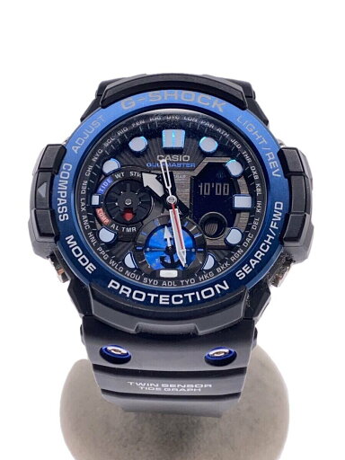 【中古】CASIO◆クォーツ腕時計・G-SHOCK/デジアナ/ラバー/BLU/BLK【服飾雑貨他】 【中古】CASIO◆クォーツ腕時計・G-SHOCK/デジアナ/ラバー/BLU/BLK【服飾雑貨他】