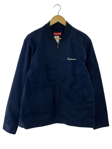 【中古】Supreme◆15SS/White Castle Work Jacket/ワークジャケット/L/コットン/NVY【メンズウェア】 【中古】Supreme◆15SS/White Castle Work Jacket/ワークジャケット/L/コットン/NVY【メンズウェア】