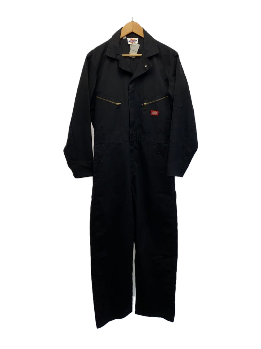 【中古】DICKIES◆オールインワン/40/ポリエステル/BLK【メンズウェア】