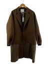 【中古】yoshio kubo◆22AW/3CROSS JACKET COAT/2/ポリエステル/BRW/無地/YKF22502【メンズウェア】(4)