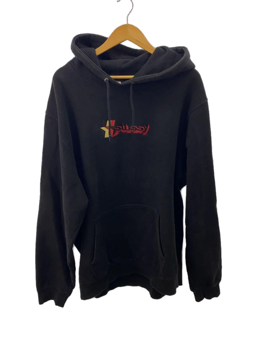 【中古】STUSSY◆3 Star Applique/パーカ