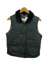 【中古】COMME des GARCONS HOMME◆×The British Millerain/AD2012/中綿ベスト/S/コットン/BLK/HJ-V0...