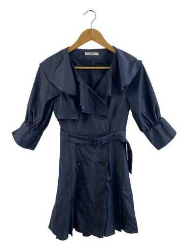 【中古】SNIDEL◆フリルトレンチミニワンピース/0/ポリエステル/NVY/SWFO231091【レディースウェア】 【中古】SNIDEL◆フリルトレンチミニワンピース/0/ポリエステル/NVY/SWFO231091【レディースウェア】