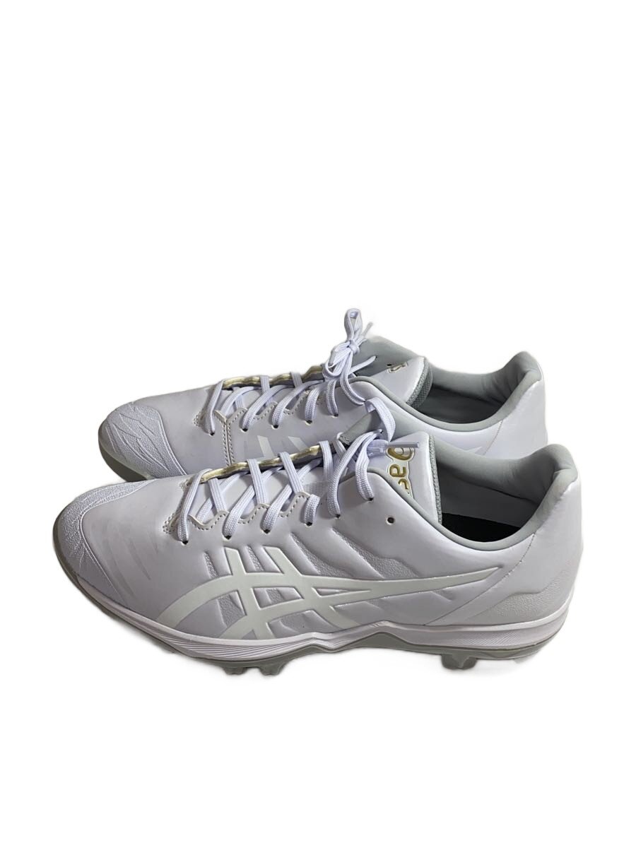 【中古】ASICS◆野球用品/WHT/1121A067/27.5cm/スパイク【スポーツ】