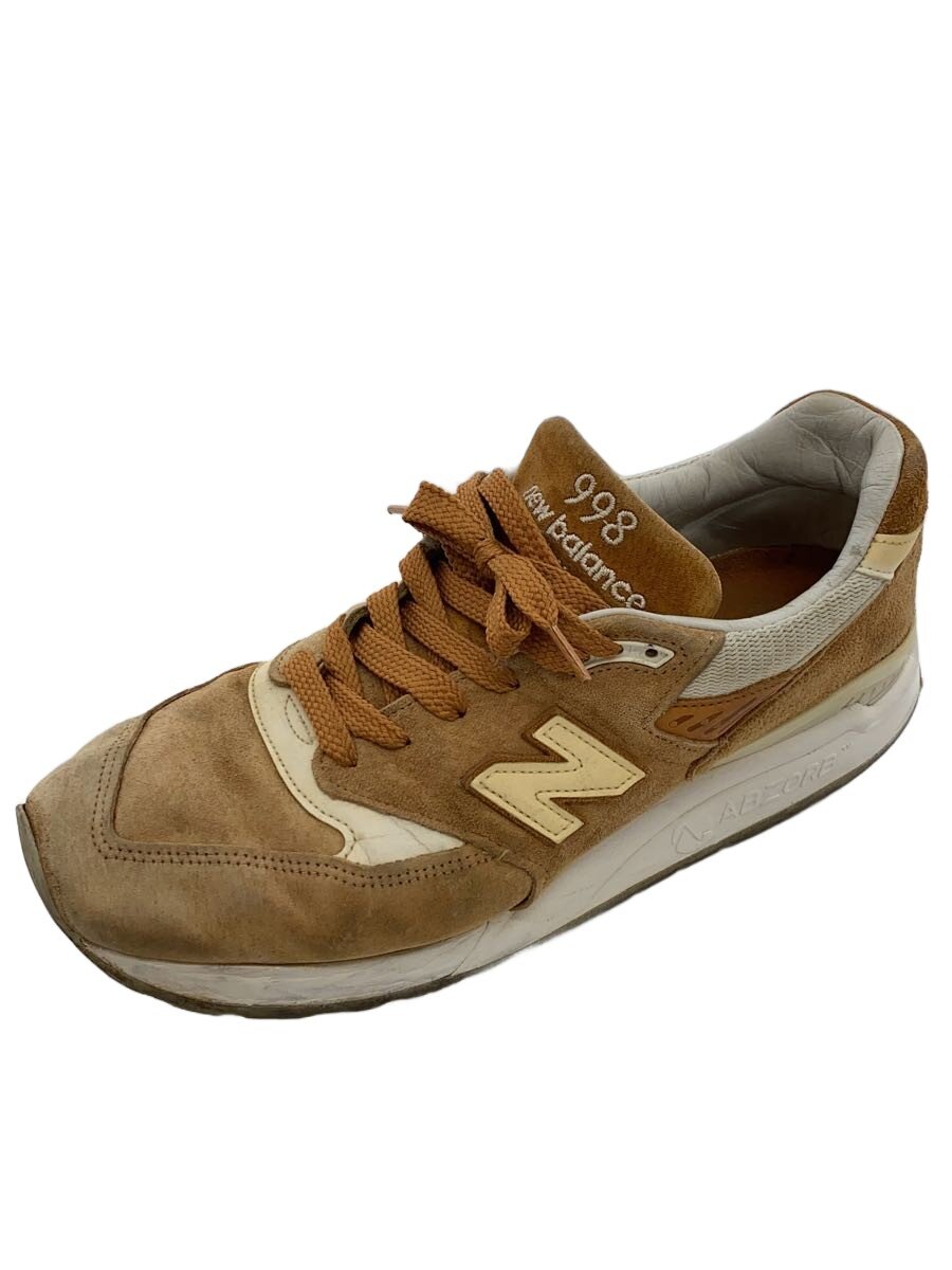 【中古】NEW BALANCE◆M998/ブラウン/Made in USA/28.5cm/BRW【シューズ】