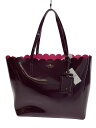 【中古】kate spade new york◆トートバッグ/エナメル/ボルドー/無地/PXRU7061【バッグ】