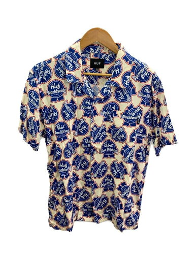 【中古】HUF◆半袖シャツ/S/レーヨン【メンズウェア】 【中古】HUF◆半袖シャツ/S/レーヨン【メンズウェア】