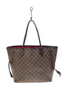 【中古】LOUIS VUITTON◆ワンショルダーバッグ/ネヴァーフルMM/ダミエ・エベヌ_BRW/PVC/BRW【バッグ】
