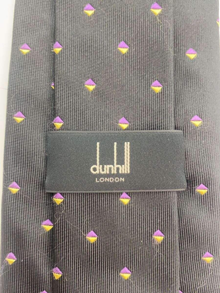 【中古】dunhill◆ネクタイ/--/BLK/メンズ/ブラック/黒【服飾雑貨他】