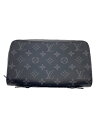 【中古】LOUIS VUITTON◆ジッピーXL_モノグラム・エクリプス_BRW/PVC/BLK/メンズ【服飾雑貨他】