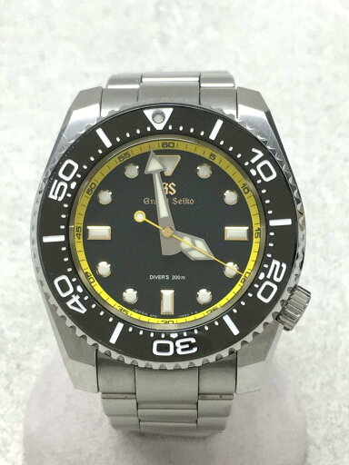 【中古】Grand Seiko◆9F61-0AM0/クォーツ腕時計/スポーツコレクション/アナログ/BLK/SLV【服飾雑貨他】 【中古】Grand Seiko◆9F61-0AM0/クォーツ腕時計/スポーツコレクション/アナログ/BLK/SLV【服飾雑貨他】