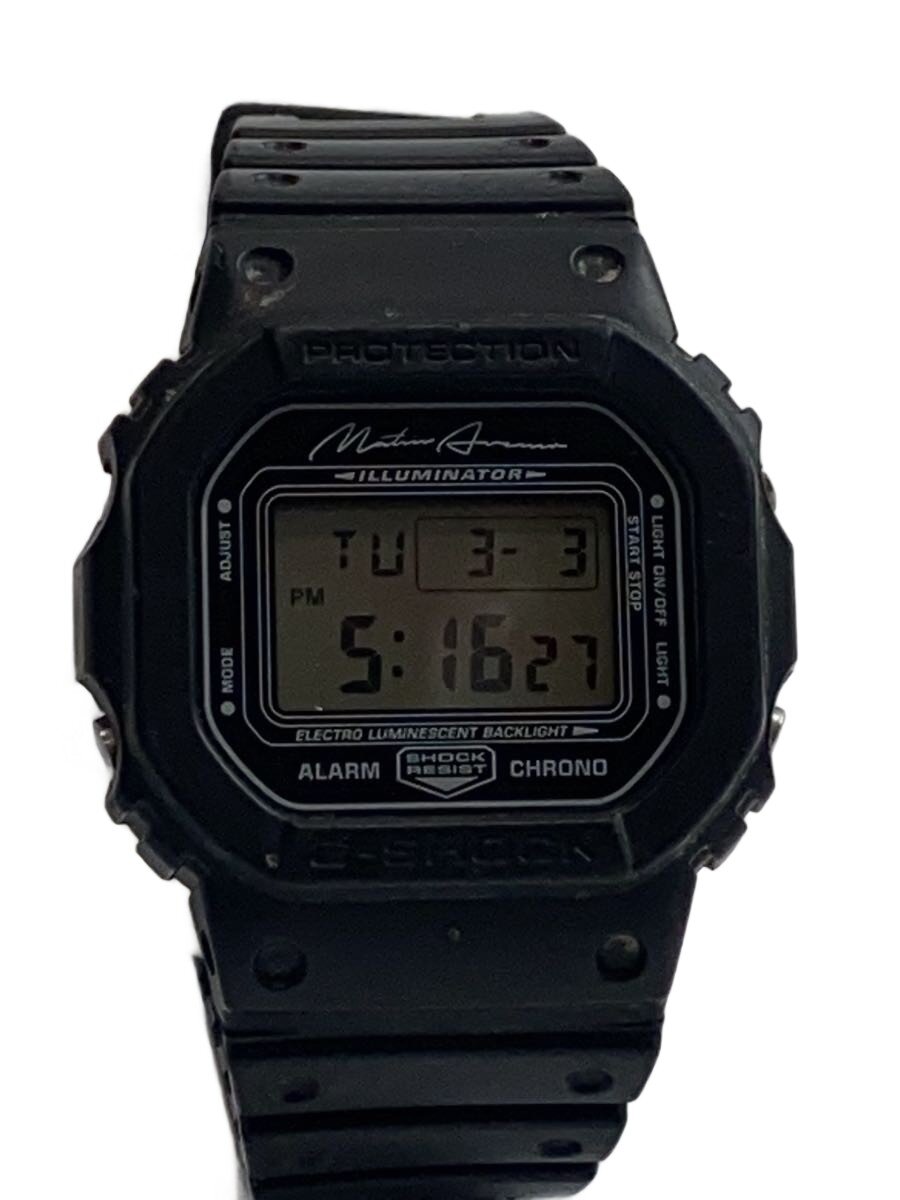 【中古】CASIO◆クォーツ腕時計・G-SHOCK/デジタル/ラバー/BLK/BLK//【服飾雑貨他】