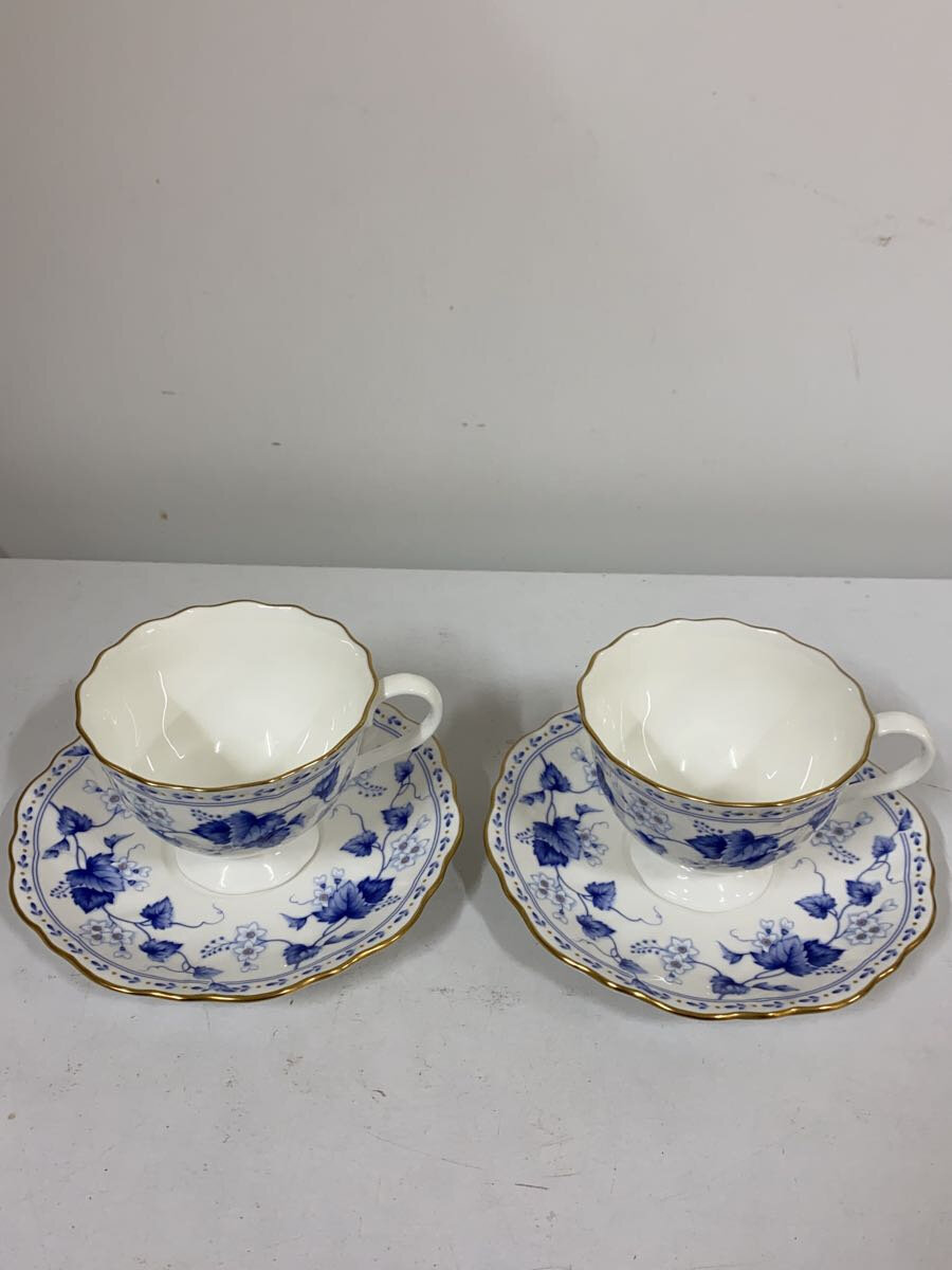 【中古】NARUMI◆カップ&ソーサー/2点セット/WHT【キッチン用品】