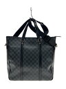 【中古】LOUIS VUITTON◆タダオPMNM_ダミエ・グラフィット_BLK/PVC/BLK【バッグ】