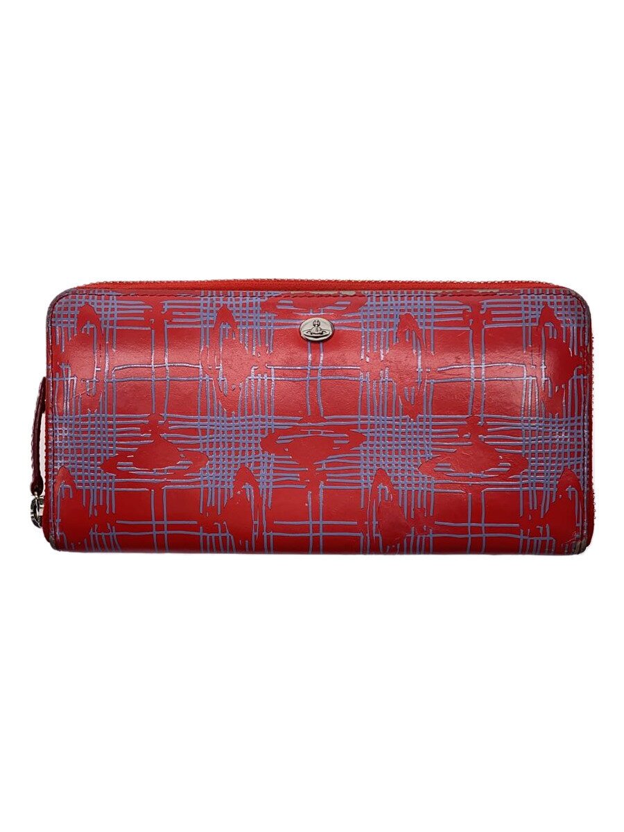 【中古】Vivienne Westwood◆長財布/--/RED/総柄/レディース【服飾雑貨他】