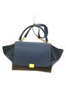 【中古】CELINE◆ハンドバッグ/レザー/BLU【バッグ】(4)