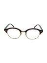 【中古】Ray-Ban◆CLUBROUND OPTICS/メガネ/ベッコウ柄/BRW/CLR/メンズ/RB4246-V//【服飾雑貨他】