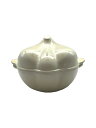 【中古】LE CREUSET◆鍋/WHT【キッチン用品】