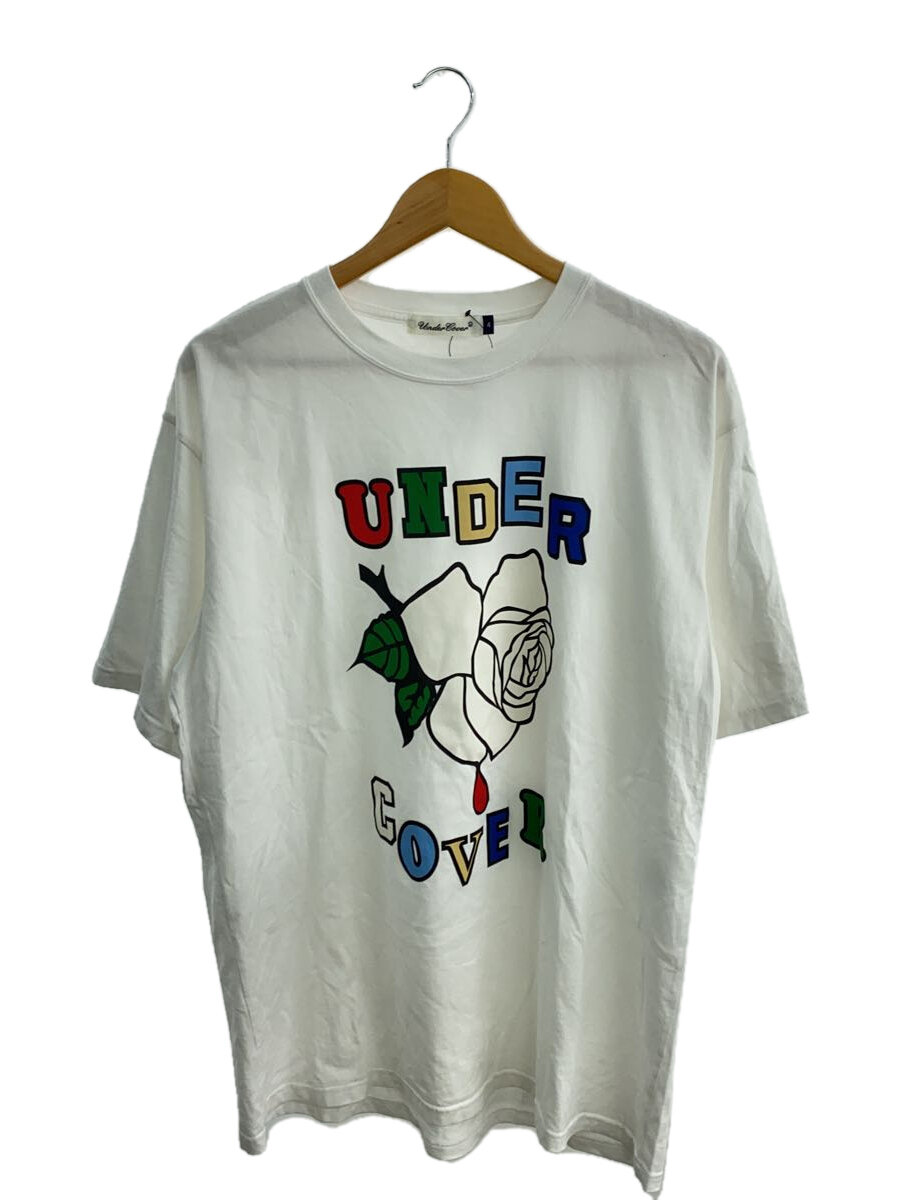 【中古】UNDERCOVER◆23AW/TEE ROSE UNDER COVER/Tシャツ/4/コットン/WHT/UC2C3807【メンズウェア】