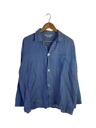 【中古】sears◆シャツ/L/コットン/BLU/ストライプ【メンズウェア】 【中古】sears◆シャツ/L/コットン/BLU/ストライプ【メンズウェア】