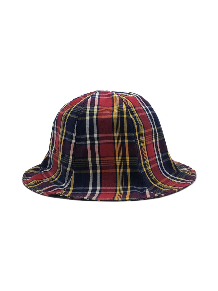【中古】WTAPS◆バケットハット/--/RED/チェック/レディース【服飾雑貨他】