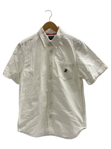 【中古】STUSSY◆半袖シャツ/L/コットン/ホワイト/無地【メンズウェア】 【中古】STUSSY◆半袖シャツ/L/コットン/ホワイト/無地【メンズウェア】