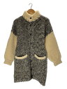【中古】Ms Poodle/ニットコート/ウール/グレー×ホワイト/ユーズド【レディースウェア】(4)