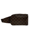 【中古】LOUIS VUITTON◆ジェロニモス_ダミエ・エベヌ_BRW/PVC/BRW//【バッグ】