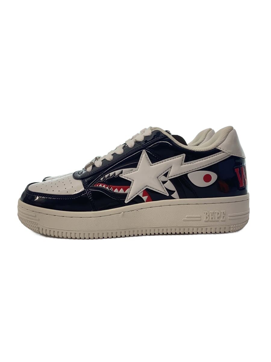 A BATHING APE◆COLOR BLOCK SHARK BAPE STA LOW/ローカットスニーカー/27cm/BLK//