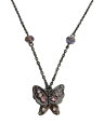 【中古】ANNA SUI◆ネックレス/--/カラーストーン/BLK/トップ有/レディース【服飾雑貨他】