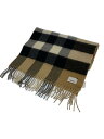 【中古】BURBERRY◆マフラー/カシミア/BEG/総柄/メンズ【服飾雑貨他】